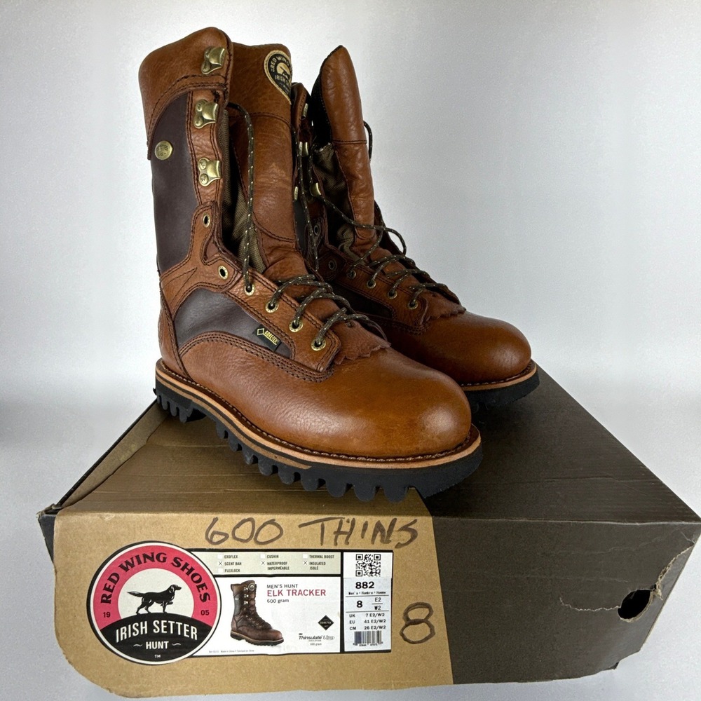 Irish Setter Elk Tracker 882 Men Hunting Boots 600g Insulated Brown Leather 8 E2